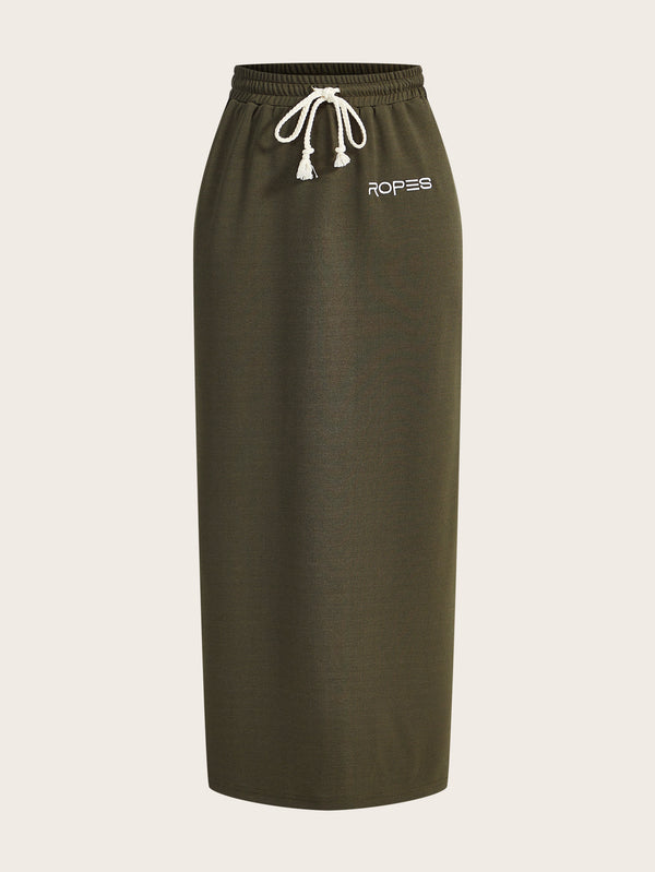 Long Length Knit Maxi Skirt