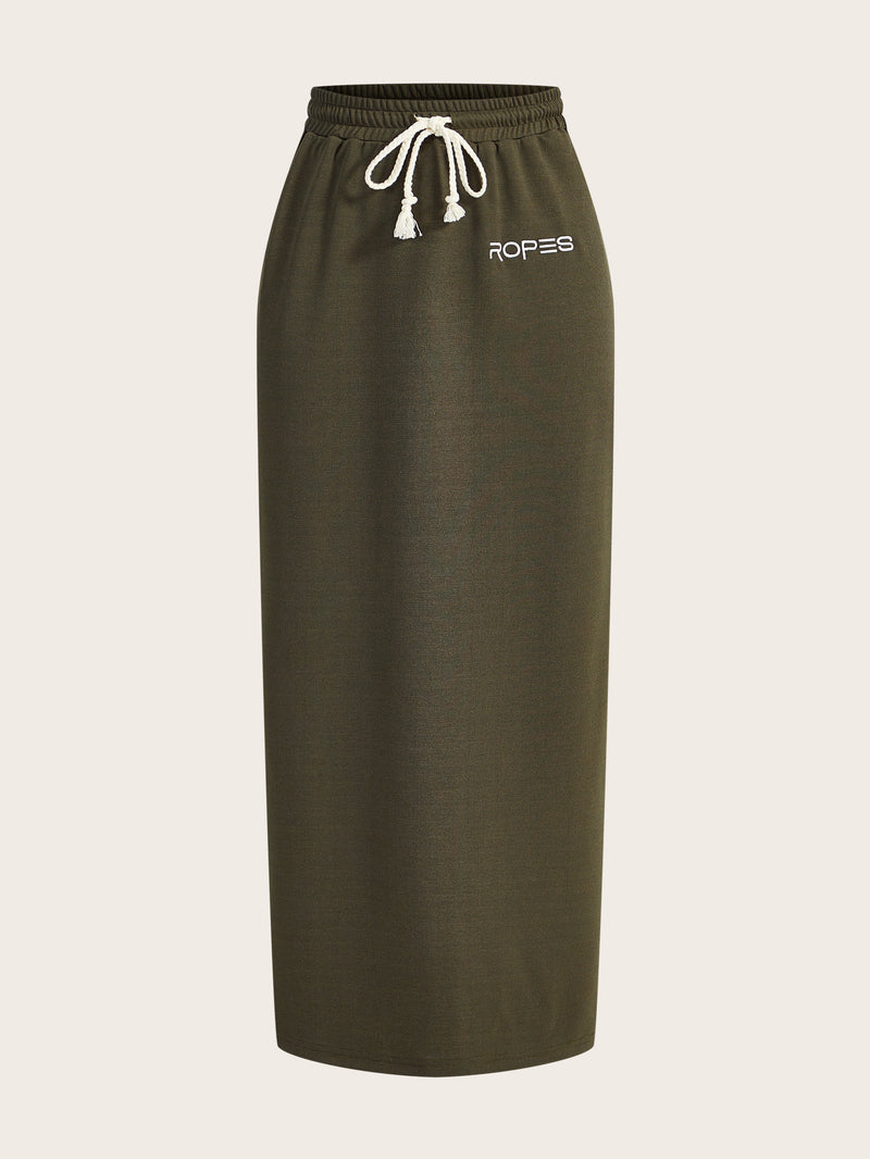 Long Length Knit Maxi Skirt