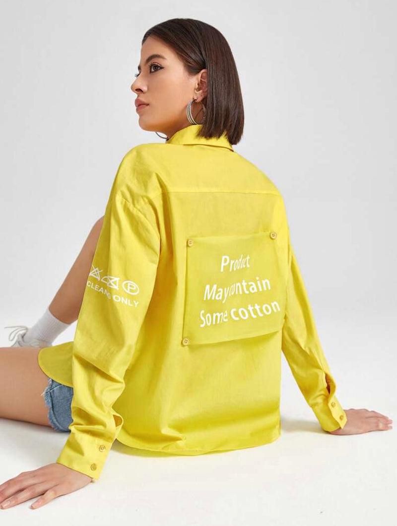 "Wash With Care" Cotton Buttondown